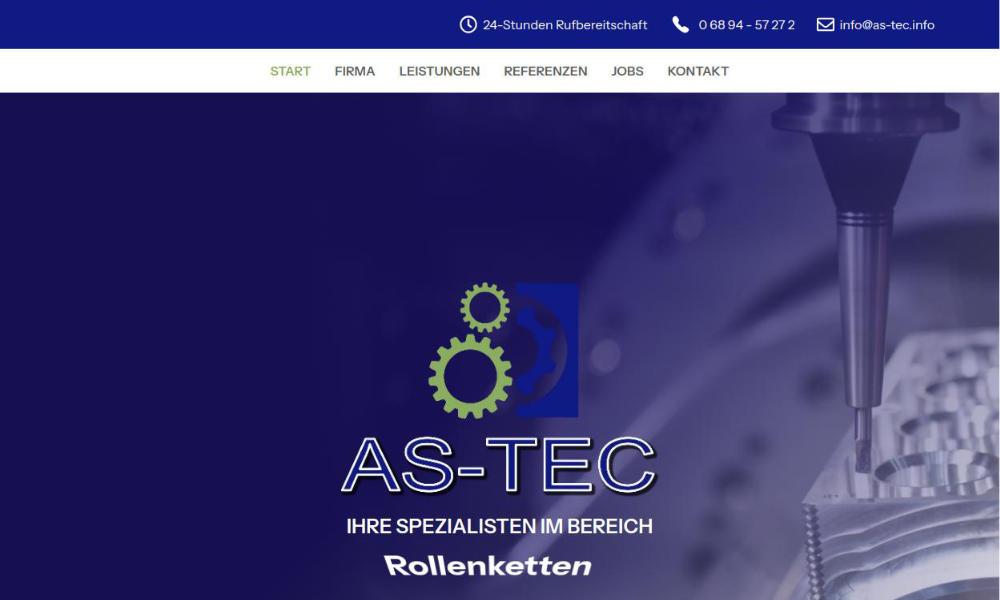 Referenz: Website as-tec.info