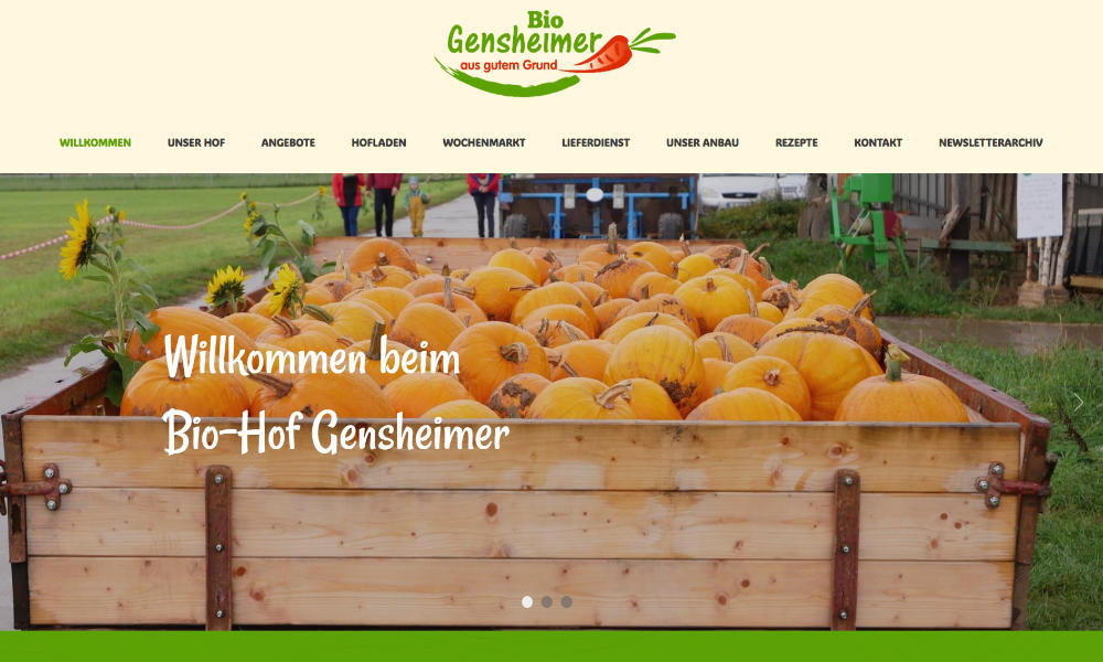 Referenz: Website gemuese-gensheimer.de