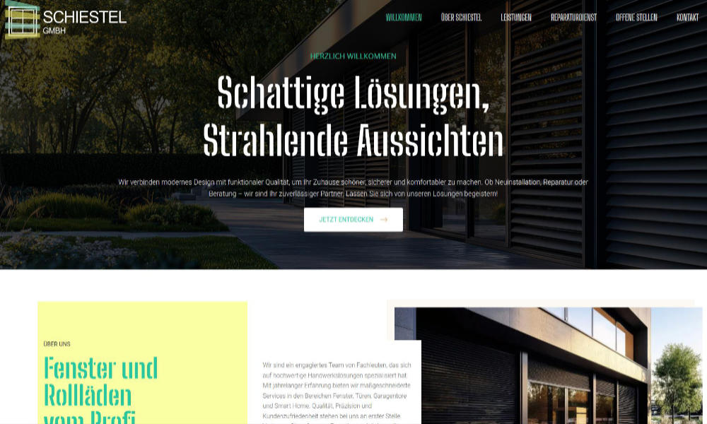 Referenz: Website rollladen-schiestel.de