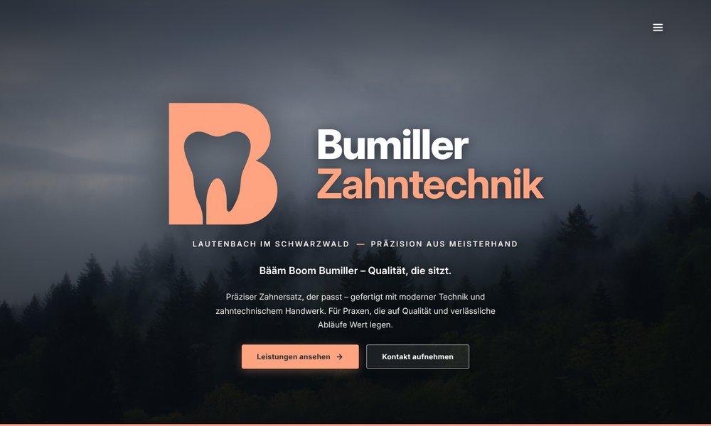 Referenz: Website schwarzwalddental.de
